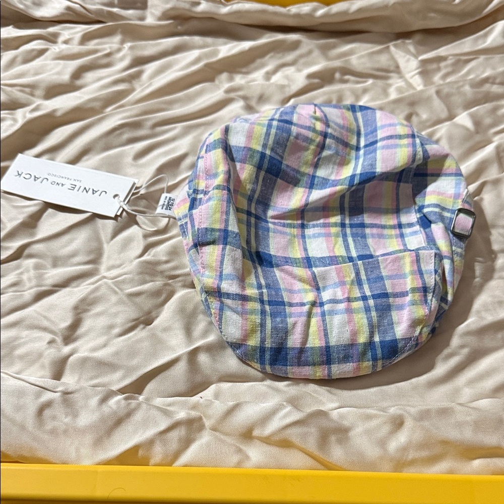 Jamie Kay Kids Checkered Hat - Pink, Blue, Yellow
